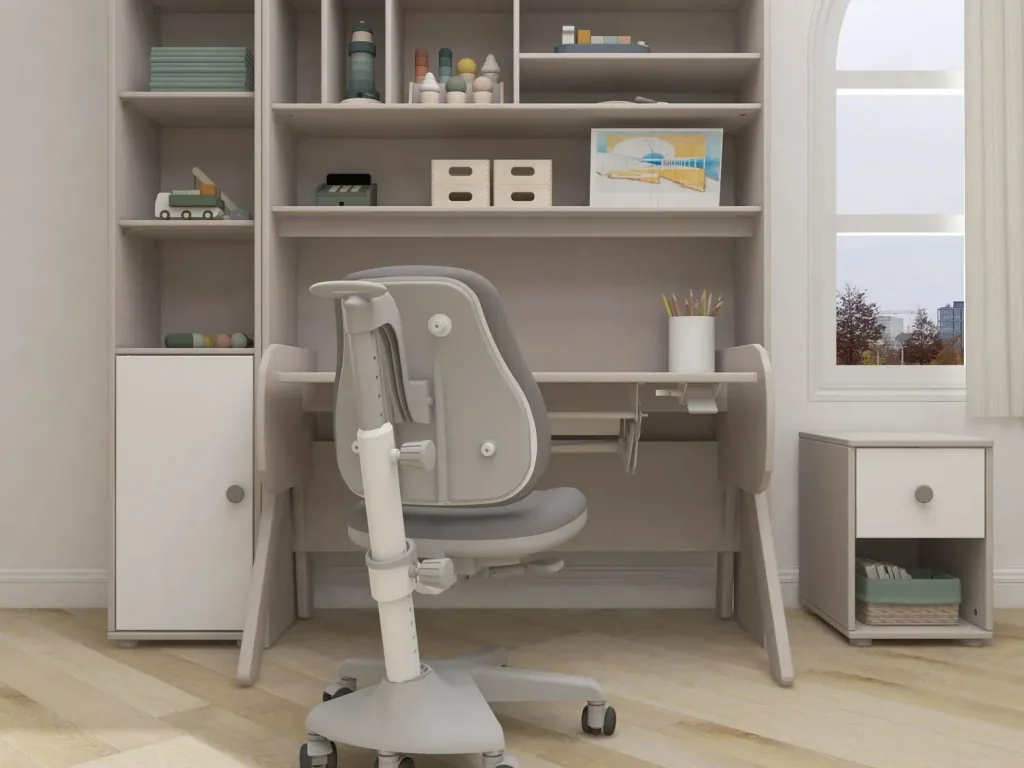 Flexa Kommode - Classic, mit 1 Schublade, 36x51,8 cm, Farbe: Grau gekalkt / Weiß / Naturgrün