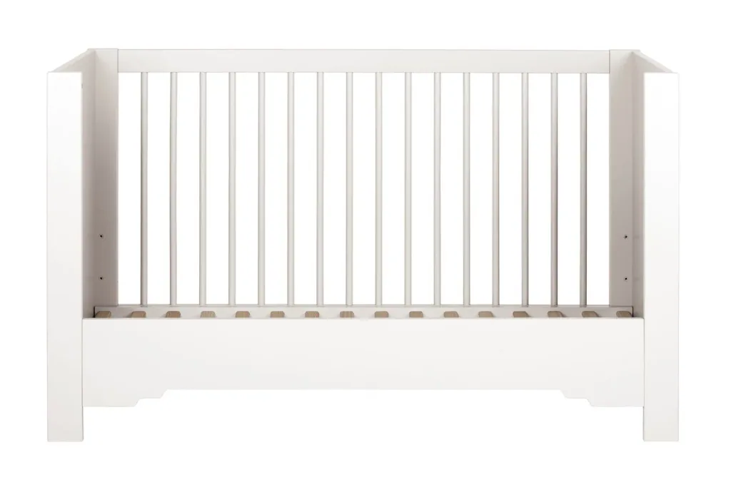 Montmartre Babybett, Kinderbett, Gitterbett - 144 x 75 x 85 cm, Farbe: weiss