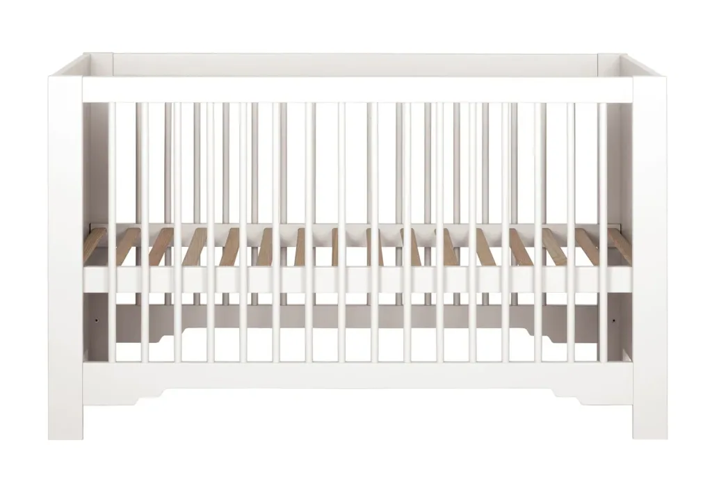 Montmartre Babybett, Kinderbett, Gitterbett - 144 x 75 x 85 cm, Farbe: weiss
