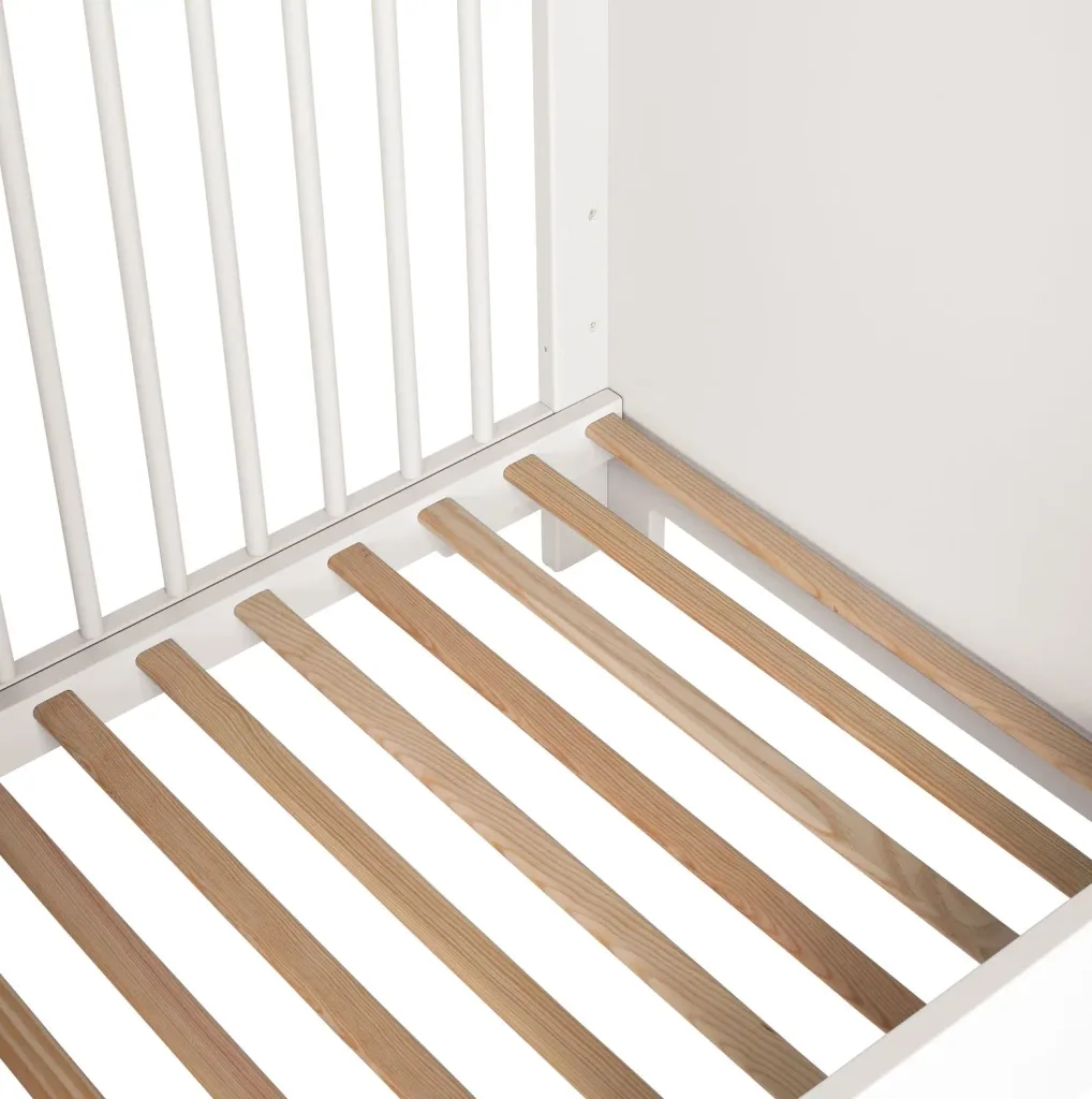 Montmartre Babybett, Kinderbett, Gitterbett - 144 x 75 x 85 cm, Farbe: weiss