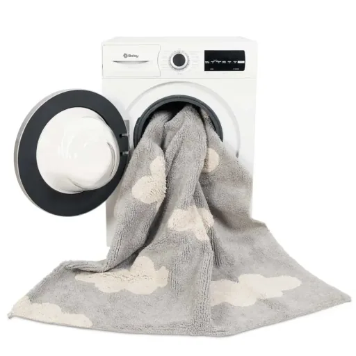 Lorena Canals Teppich Wolken grau