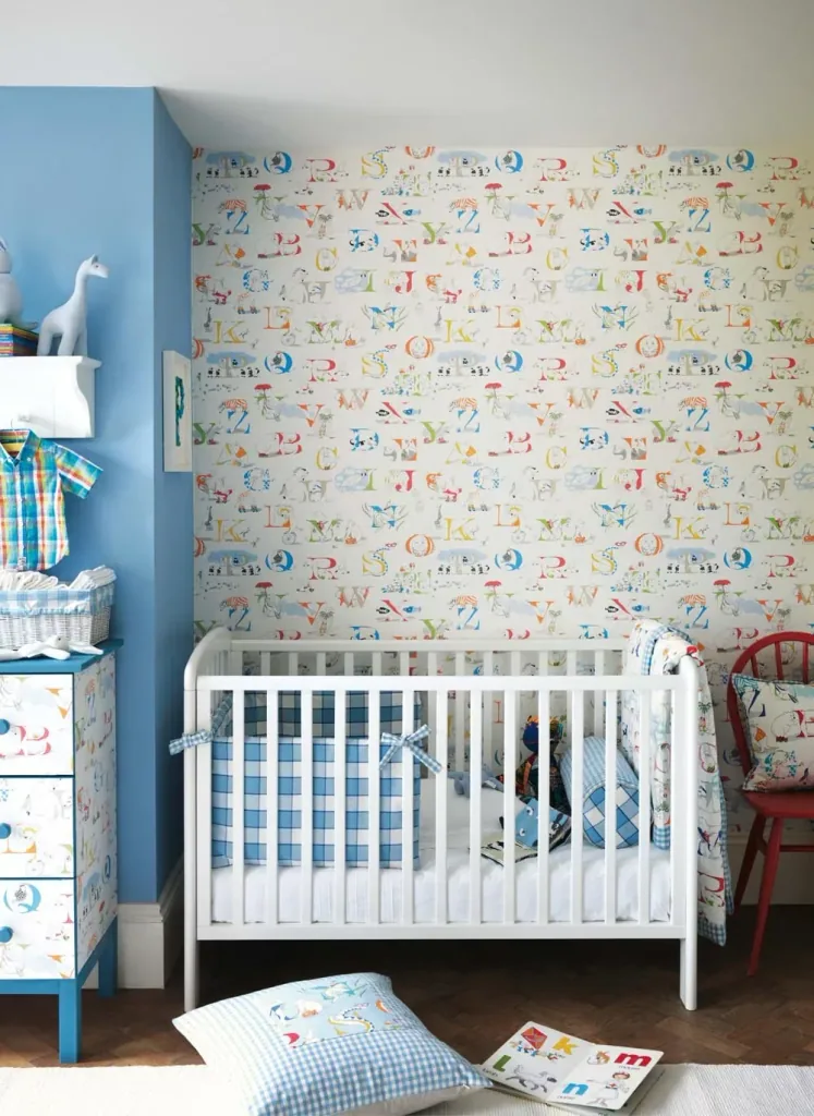 Little Sanderson Abracazoo Tapete Alphabet hellblau