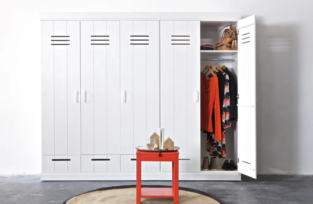 WOOOD 2 türiger Kleiderschrank erweiterbar weiss