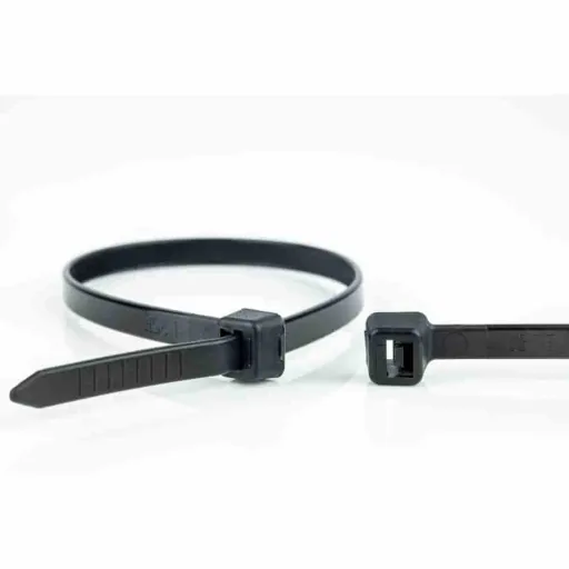 100 Kabelbinder 370x4,8mm schwarz UV-beständig PA6.6
