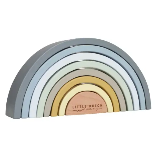 Little Dutch Holz Regenbogen blau