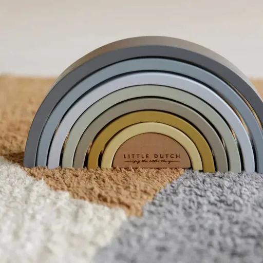 Little Dutch Holz Regenbogen blau