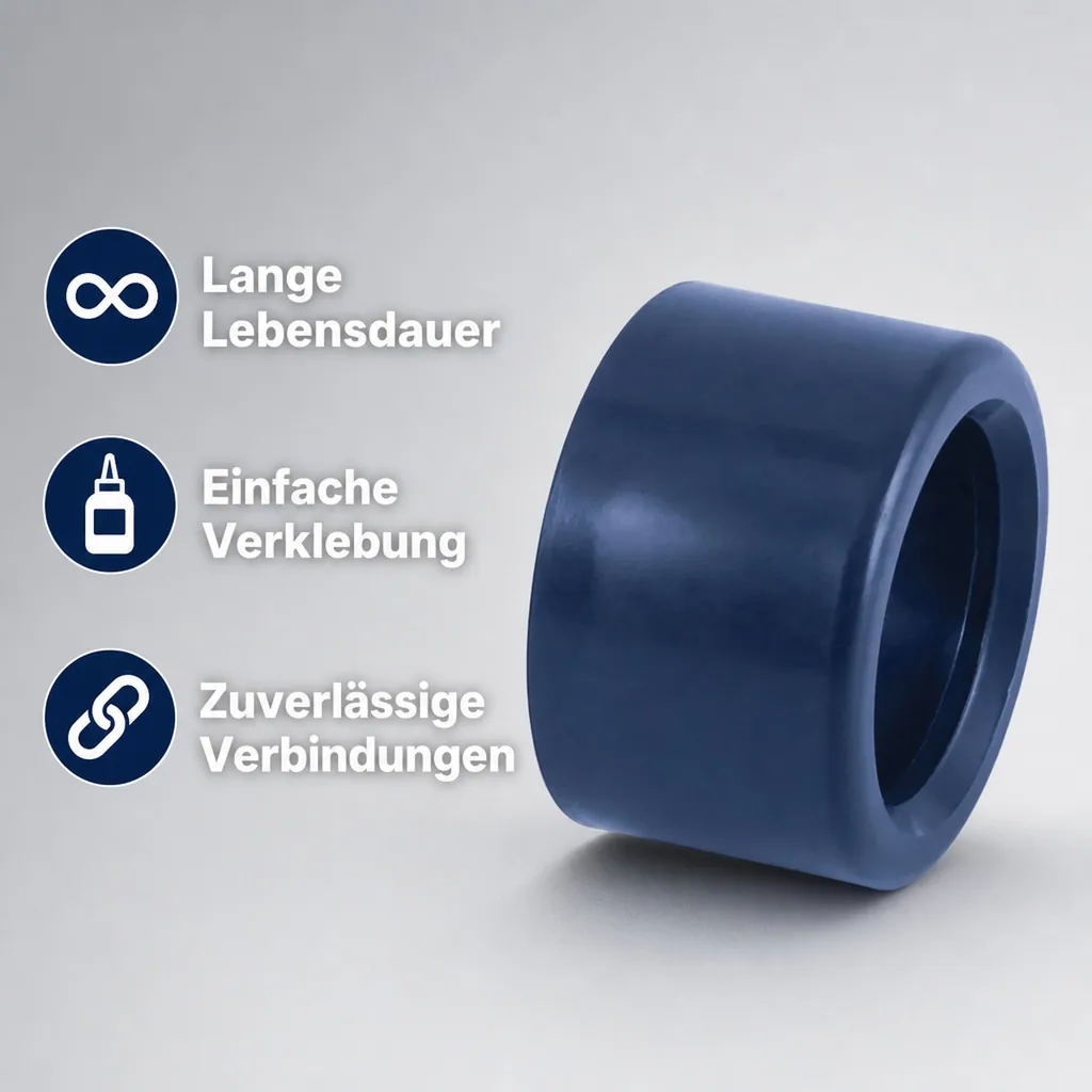 PVC Fitting Reduzierung, PVC-U Reduktion kurz, 50mm x 20mm, PN16