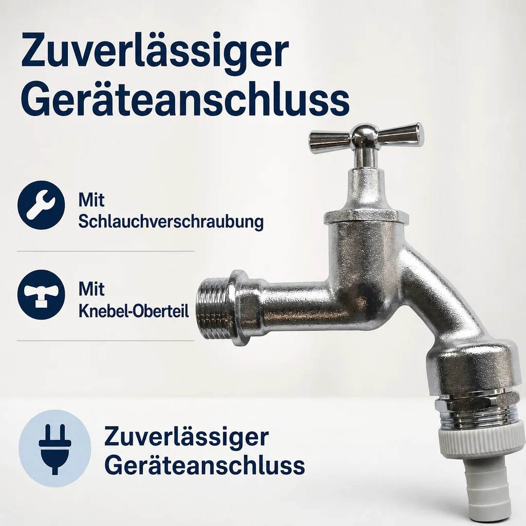Auslaufventil 3 4 zoll, Geräteanschlussventil, Waschmaschine Ventil