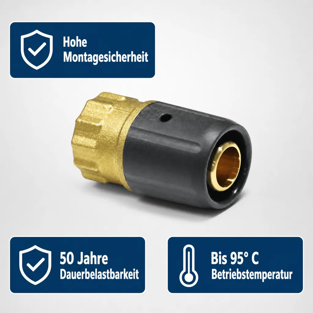 Steckfitting Übergang 16 x 2 auf 1/2" IG