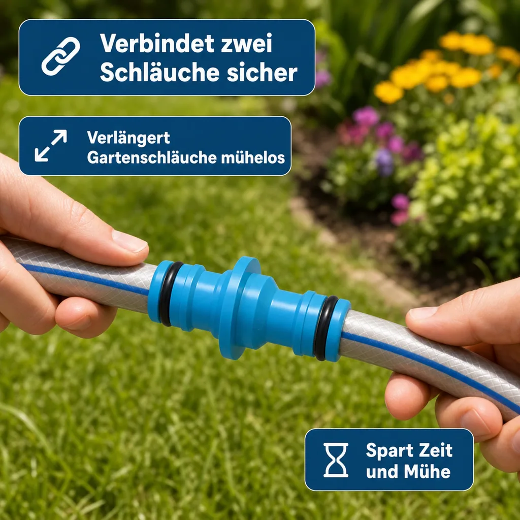 Schlauchverbinder 1/2 Zoll, Kupplungsverbinder, Schlauchkupplung