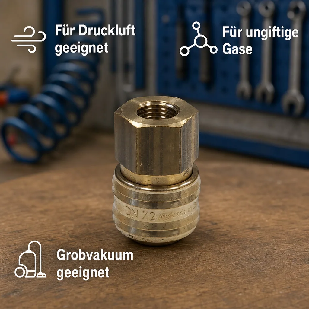 Druckluft Kupplungsdose 1/4" Innengewinde