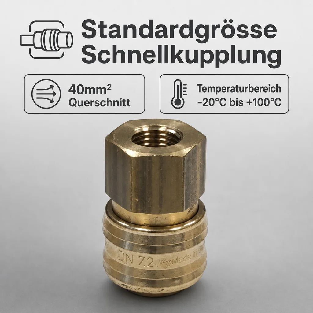 Druckluft Kupplungsdose 1/4" Innengewinde