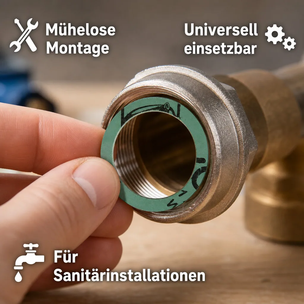 Dichtung 1 1/4 Zoll, Ersatzdichtung, Trinkwasser, Sanitär