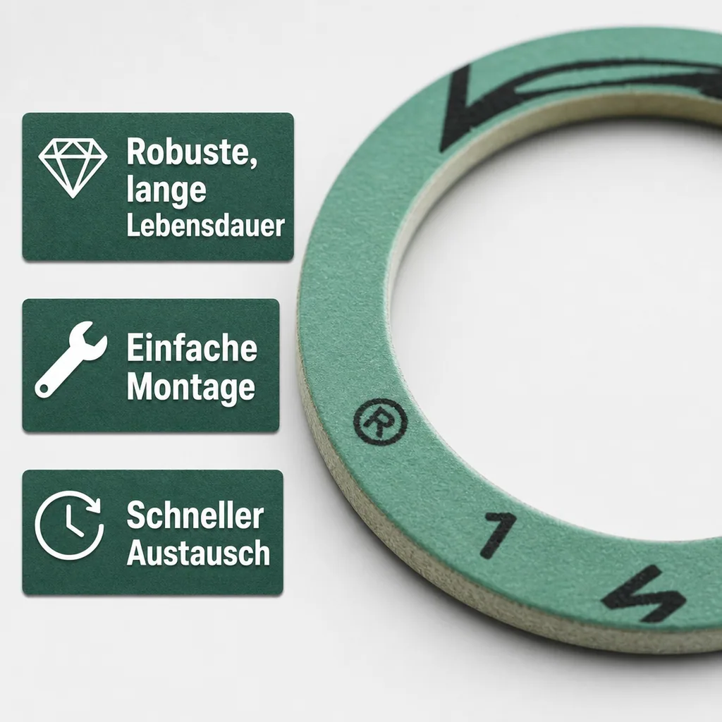 Dichtung 1 1/4 Zoll, Ersatzdichtung, Trinkwasser, Sanitär