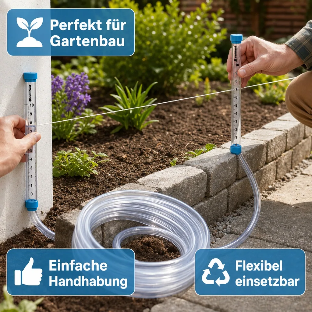 Schlauchwasserwaage, 15m, Präzisionswasserwaage