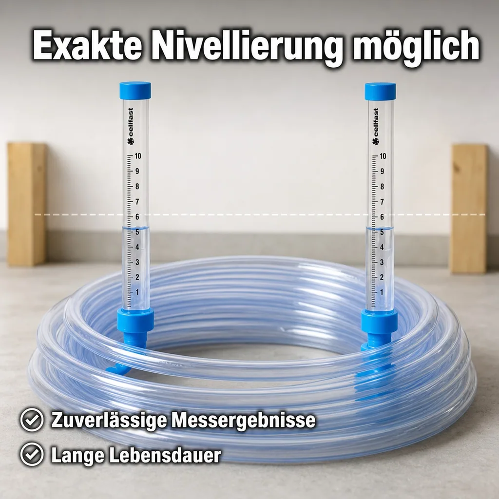 Schlauchwasserwaage, 15m, Präzisionswasserwaage