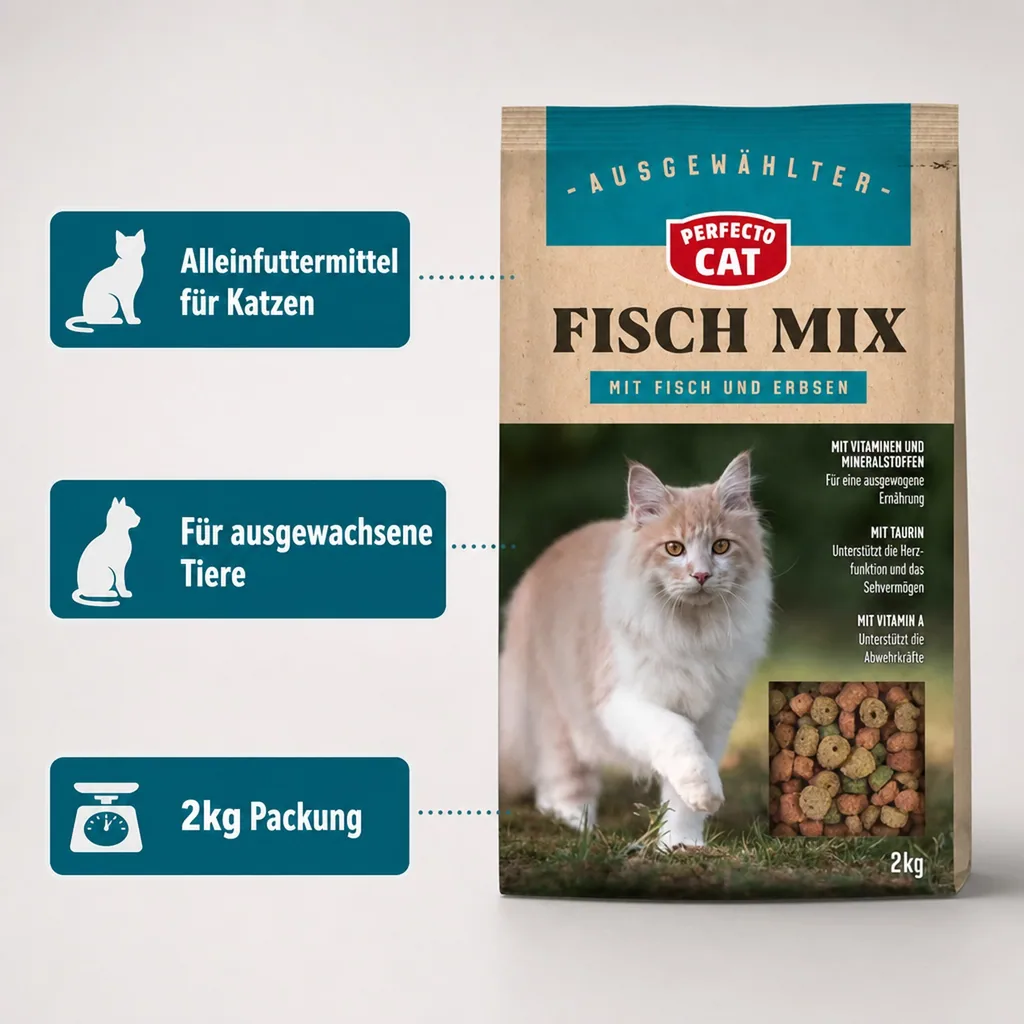 Katzenfutter Perfecto Cat Classic Fisch-Mix 2kg