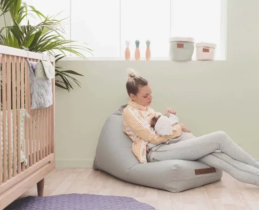 Nobodinoz Sitzsack / Sitzkissen Oasis natur