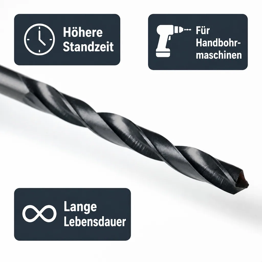 HSS-R Bohrer 6.5 mm, DIN 338 Spiralbohrer, rollgewalzt