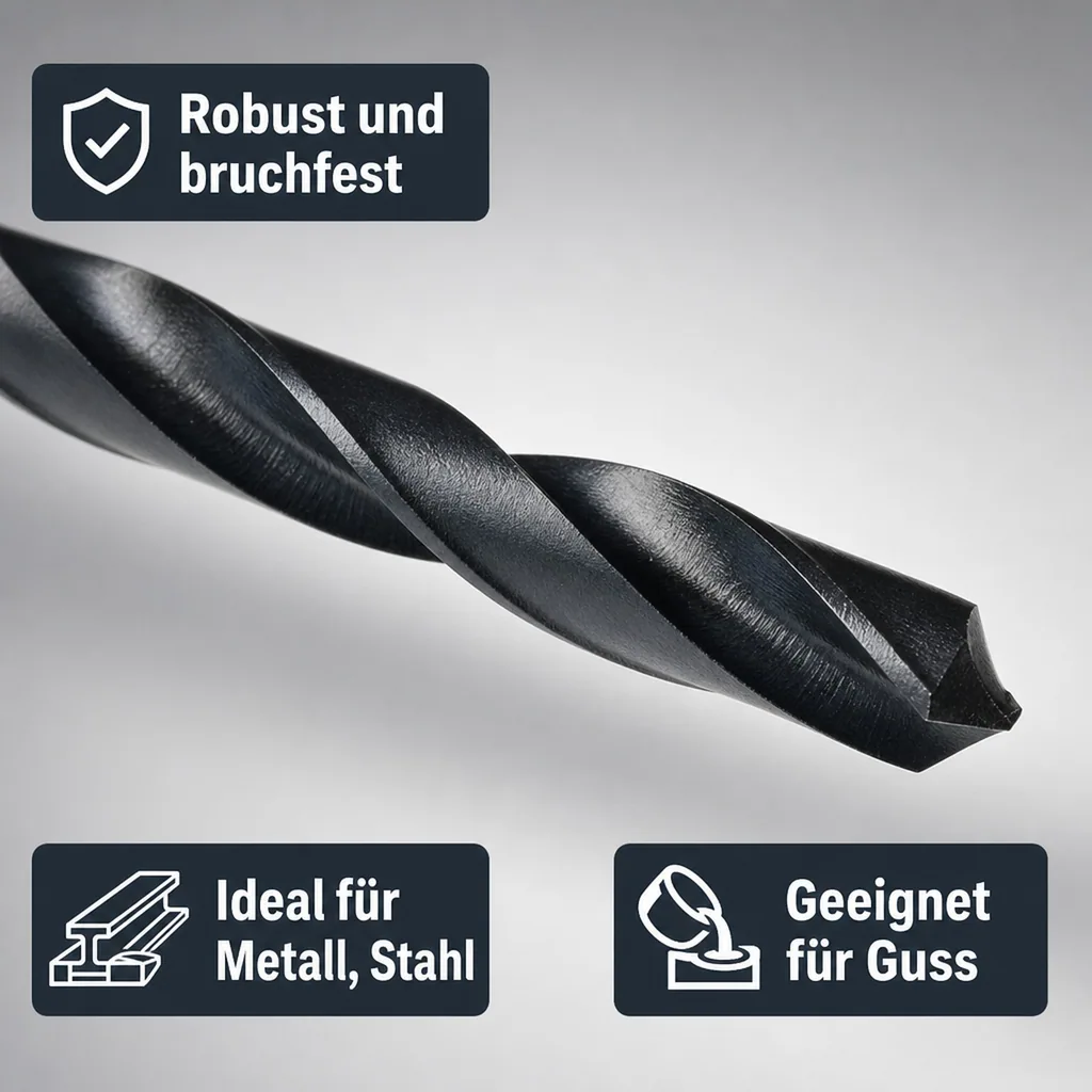 HSS Spiralbohrer, DIN 338, rollgewalzt, 5,5 mm