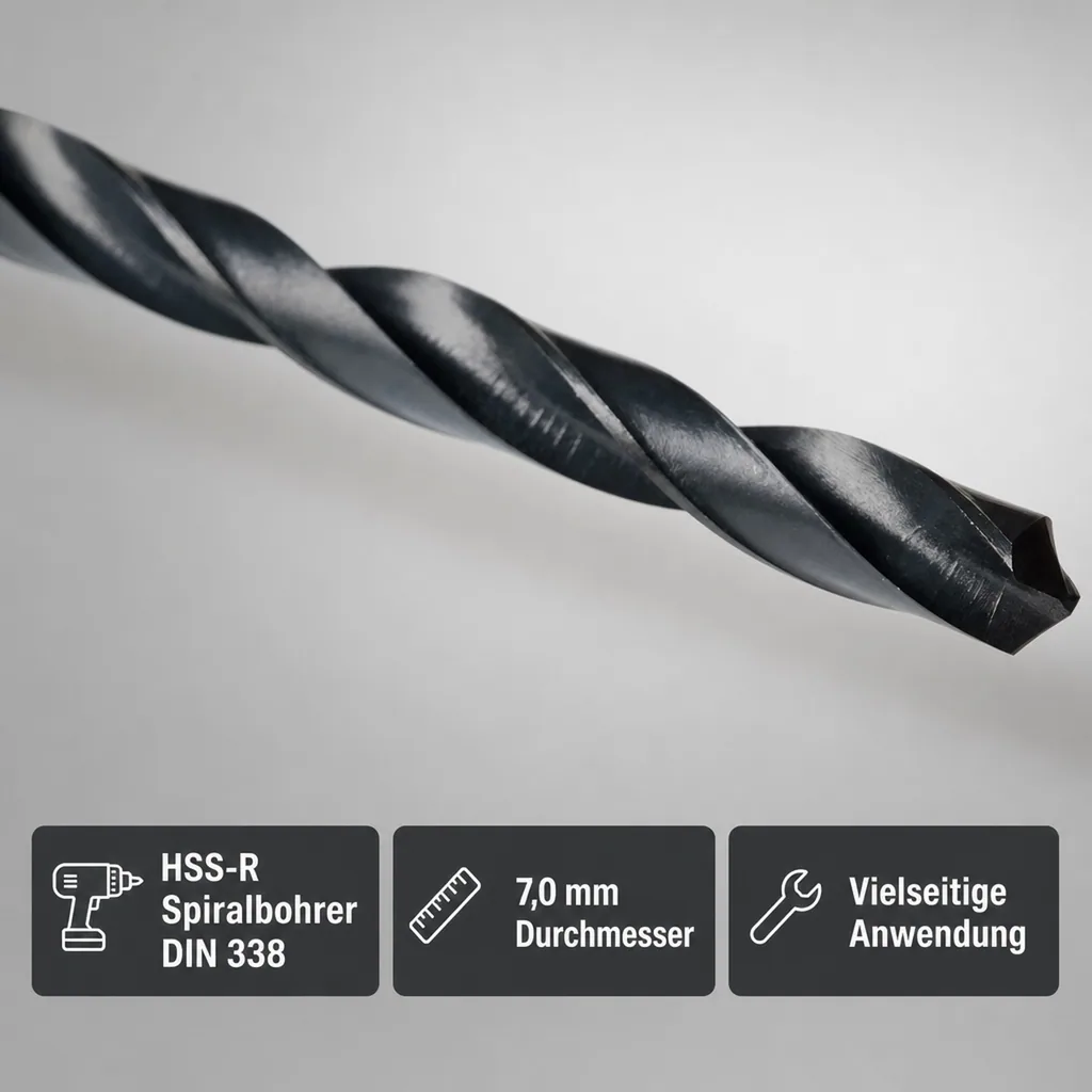 Spiralbohrer DIN 338, HSS Spiralbohrer, 7mm