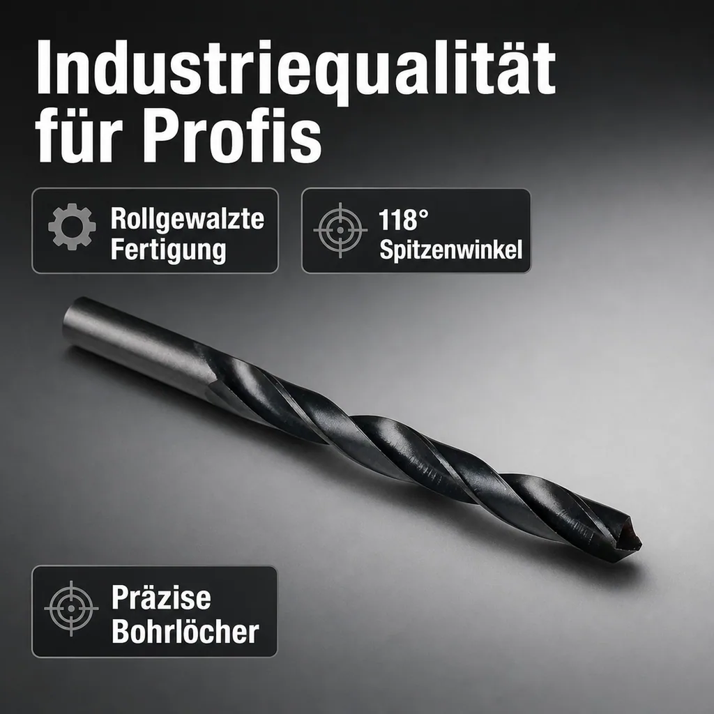 HSS Spiralbohrer, DIN 338, 7.5mm, Rollgewalzt