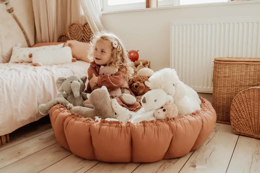 Play&Go Kinderteppich, Spielteppich, Spielmatte - Blühen, Organic, Farbe: Bloom Tawny Braun