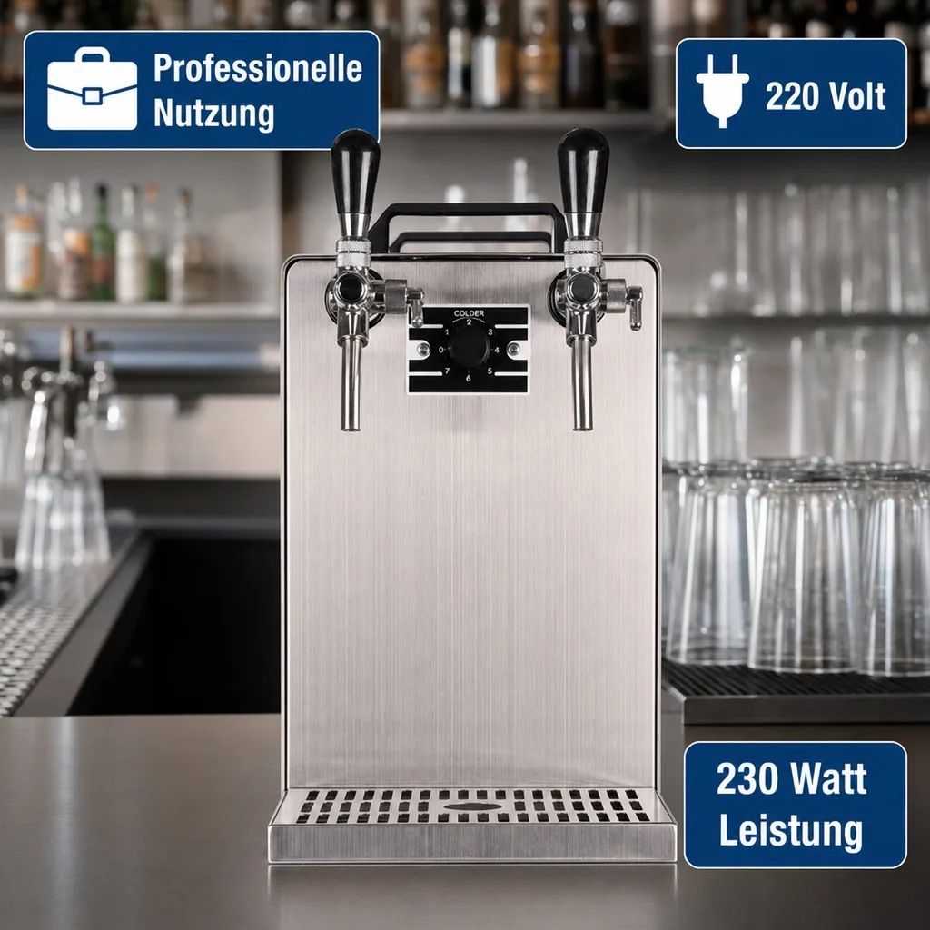 Bierzapfanlage STREAM 50, 2-Leitungs Trockenkühler, 55 l/h