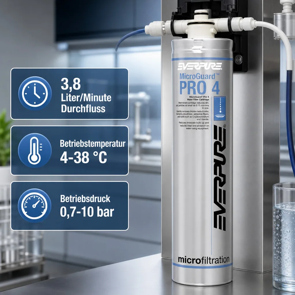 Wasserfilter, Filterpatrone - EVERPURE MicroGuard Pro 4 für bakterienfreies Wasser