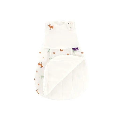 Träumeland Liebmich Baby Schlafsack, Schlummersack, Innenschlafsack - Waldtiere, Grösse: 62/68