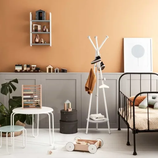 Kids Concept 2er Set runde Pappschachteln grau