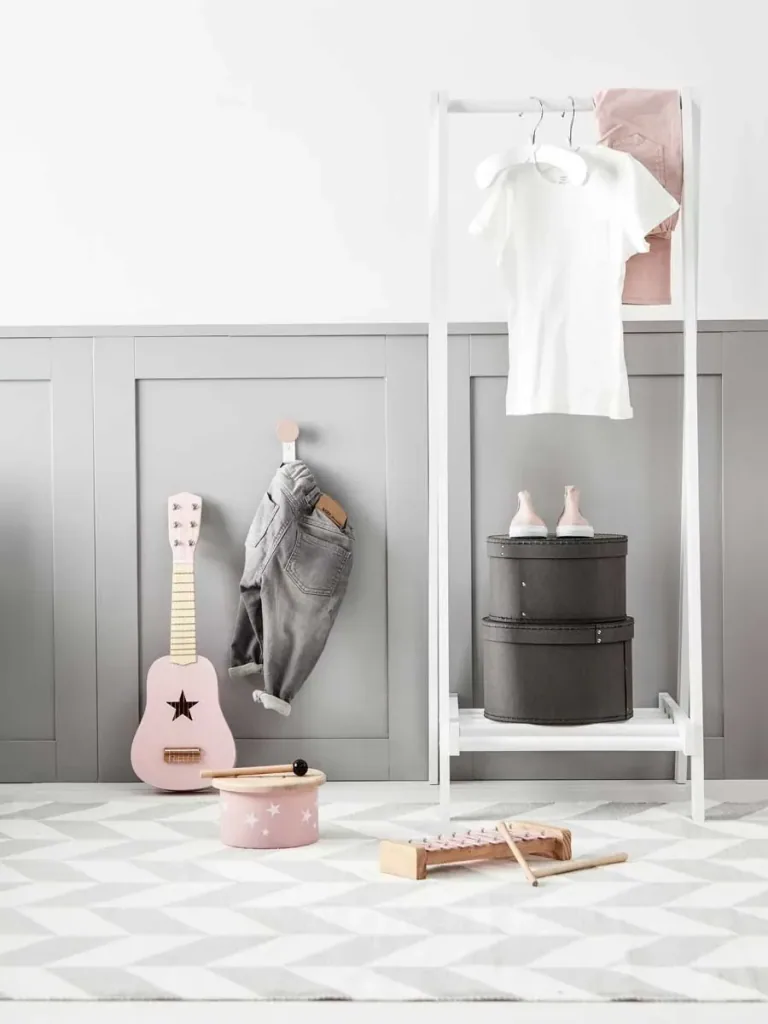 Kids Concept 2er Set runde Pappschachteln grau