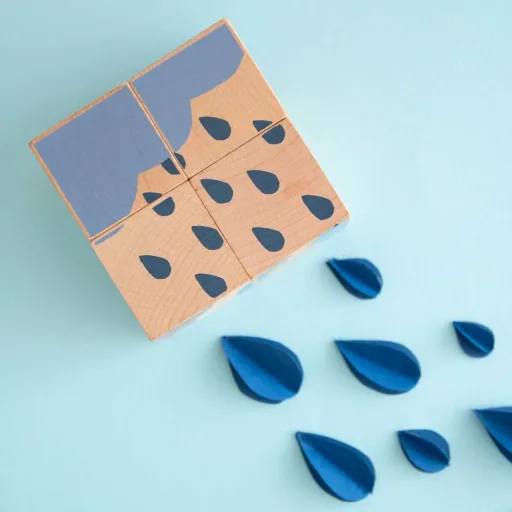 Nobodinoz Holzklötze / Puzzle Wetter