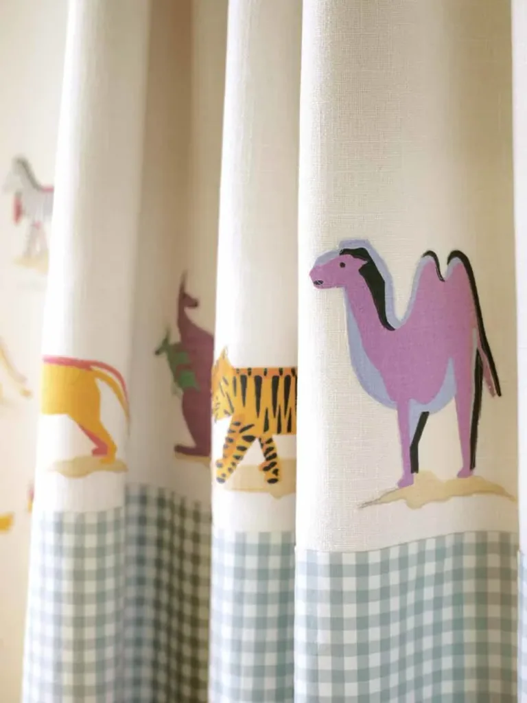 Little Sanderson Abracazoo Motivstoff Safari Tiere hellblau