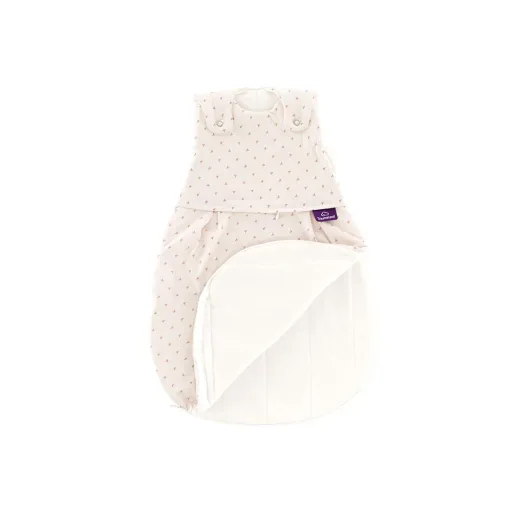Träumeland Liebmich Baby Schlafsack, Schlummersack, Innenschlafsack - Twister Beige, Grösse: 62/68