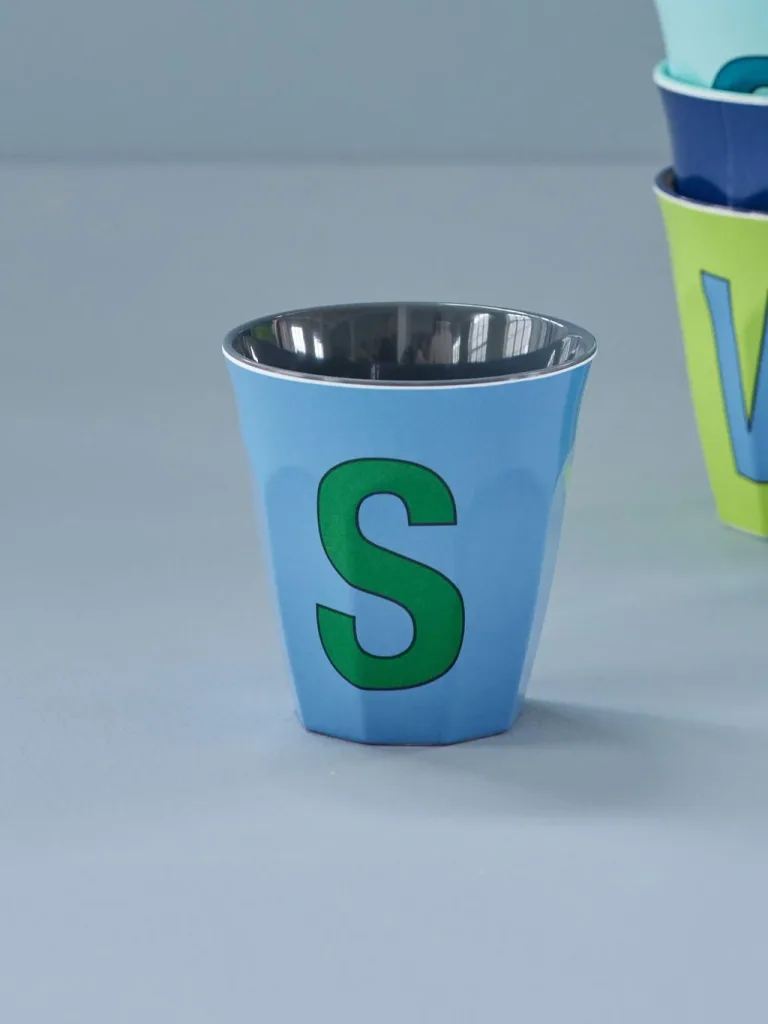 RICE Becher - S, 250 ml, Melamine, Farbe: Staubig Blau