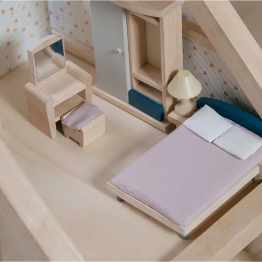 Plan Toys Schlafzimmer Orchard Zubehör für Puppenhaus