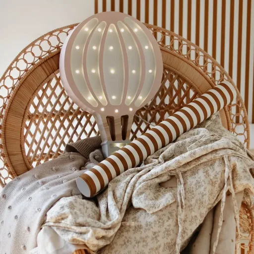 little lights Led Deko Kinderlampe Heissluftballon rosa