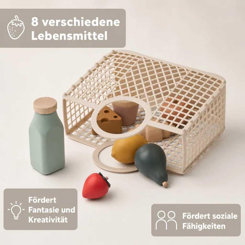 Liewood Holzspielzeug, Lebensmittelset – Florin, Sandiger Multimix