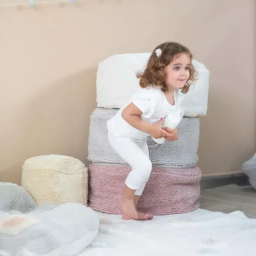 Lorena Canals Sitzpuff "Chill" Vintage rosa
