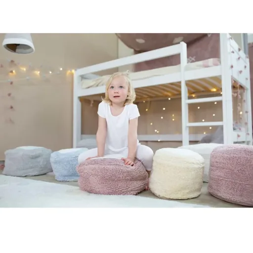 Lorena Canals Sitzpuff "Chill" Vintage rosa