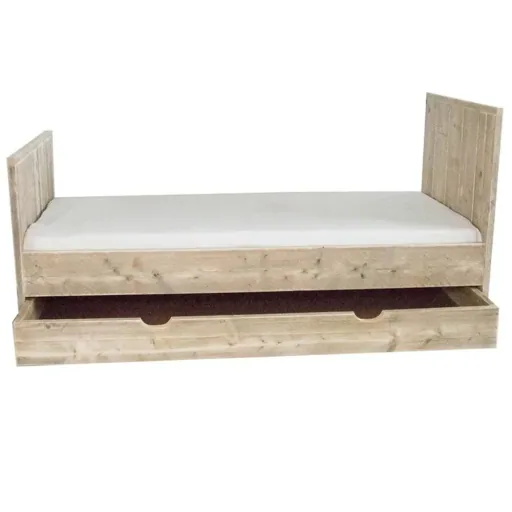 Dutchwood Einzelbett Holz, Bettkasten: mit Bettschublade