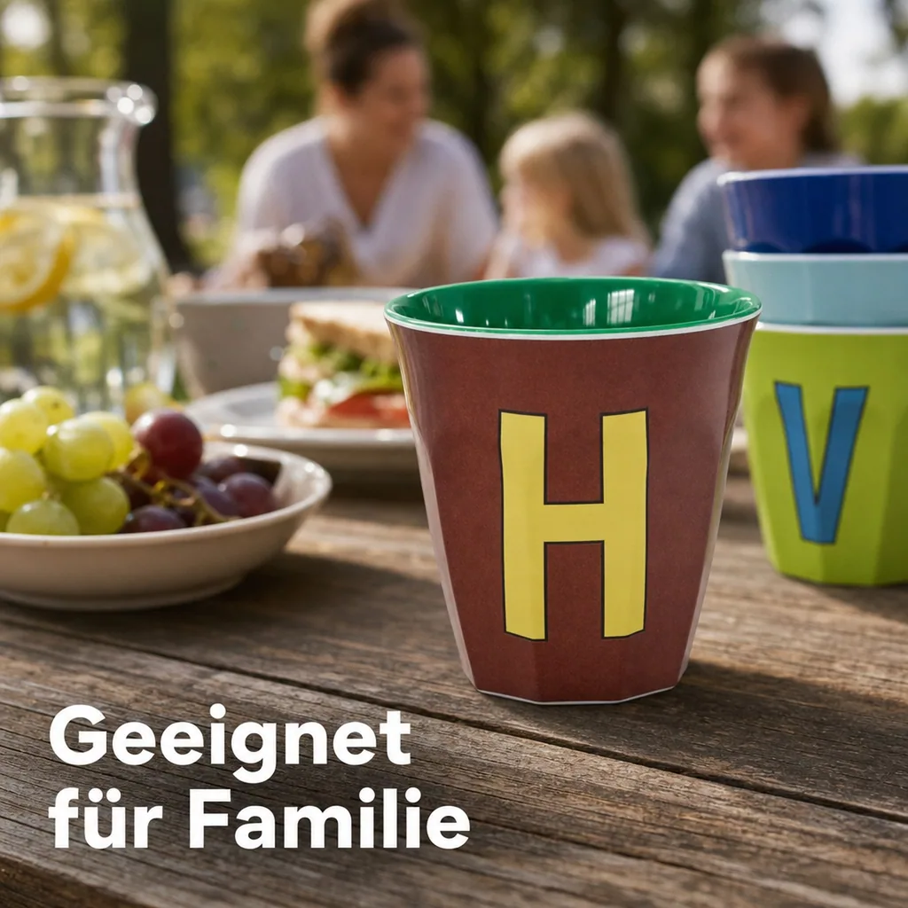 RICE Becher - H, 250 ml, Melamine, Farbe: braun