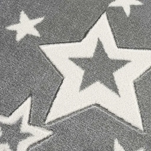 Livone Kinderteppich Galaxy Sterne grau, Teppichgrösse: 120 x 180 cm