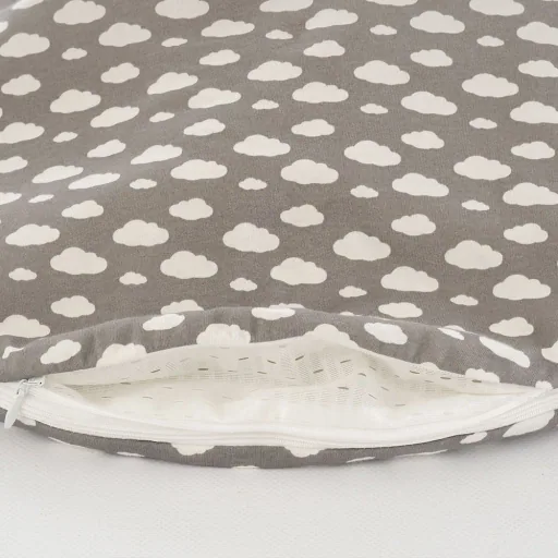 Träumeland Liebmich Baby Schlafsack, Schlummersack, Innenschlafsack Set - Wolke Grau 3tlg. Set, Grösse: 80/86