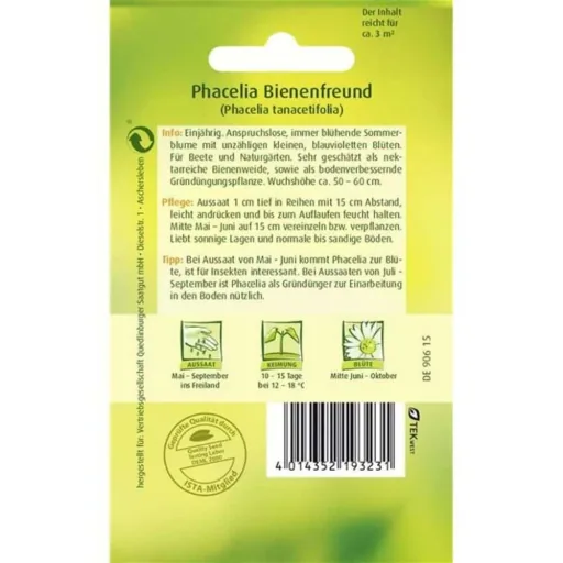 Phacelia kaufen, Bienenfreund Samen, Bienenweide