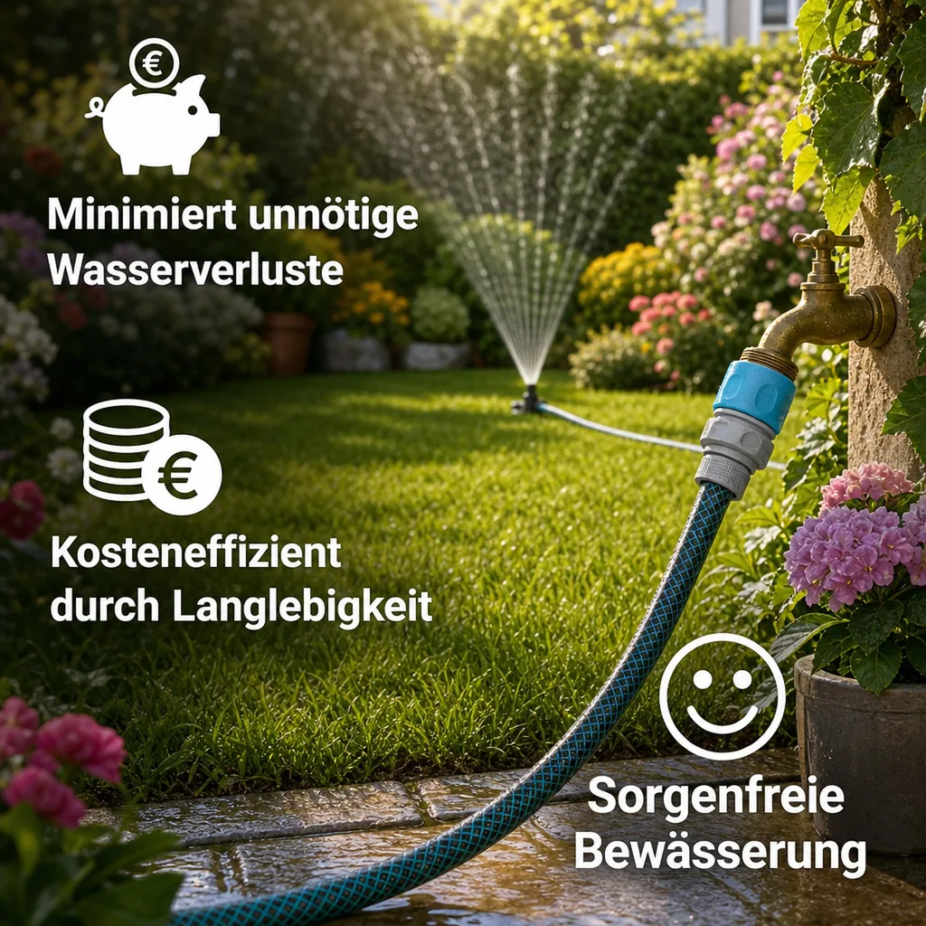 Schnellkupplung 3/4 Zoll, Außengewinde, Gartenschlauch Kupplung, Wasseranschluss