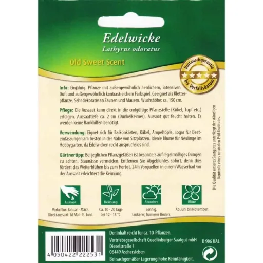Edelwicken kaufen, Duftwicken Samen, einjährige Kletterpflanze