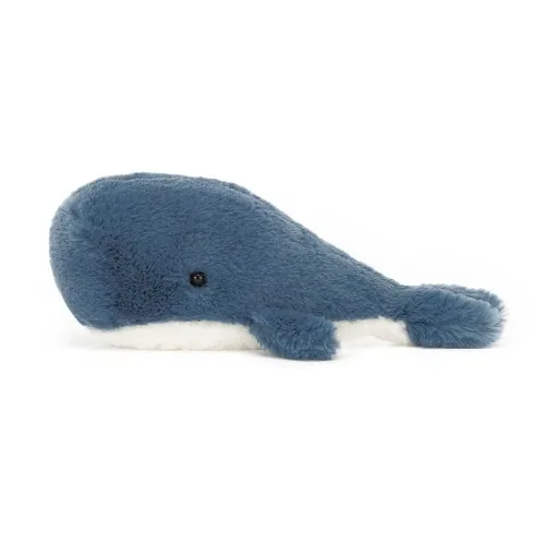 Jellycat Kuscheltier, Plüschtier, Stofftier - Wavelly Whale, Farbe: blau