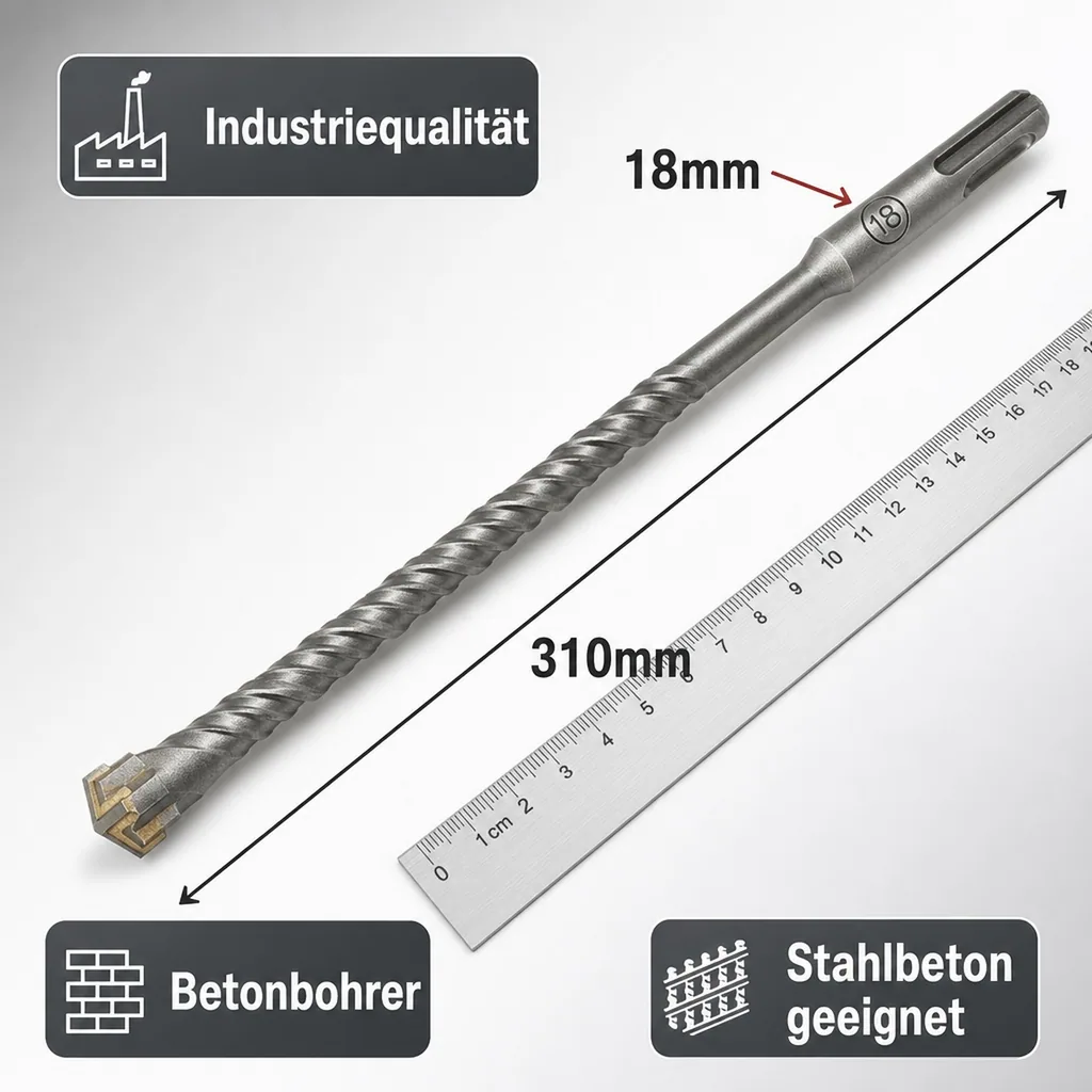 Hammerbohrer SDS Plus, 18mm, 4 Schneider, Betonbohrer